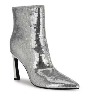 Nine West Balize Sequined Bootie Size 8
